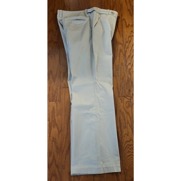 Ann Taylor LOFT Women’s Khaki Wide Leg Trousers Size 18T Tall Lightweight Chinos - Picture 3 of 13